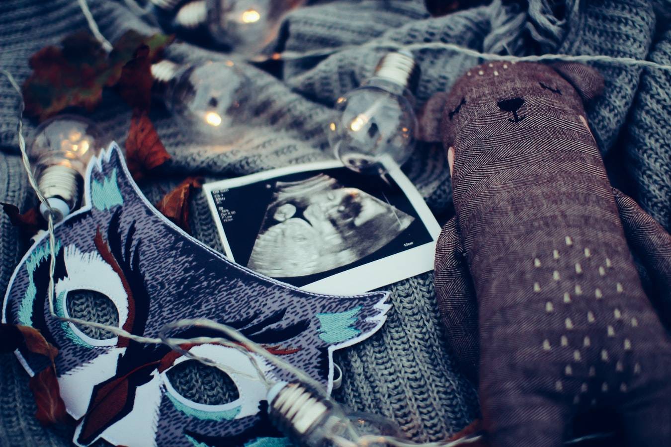 Ultrasound Photo On A Blanket