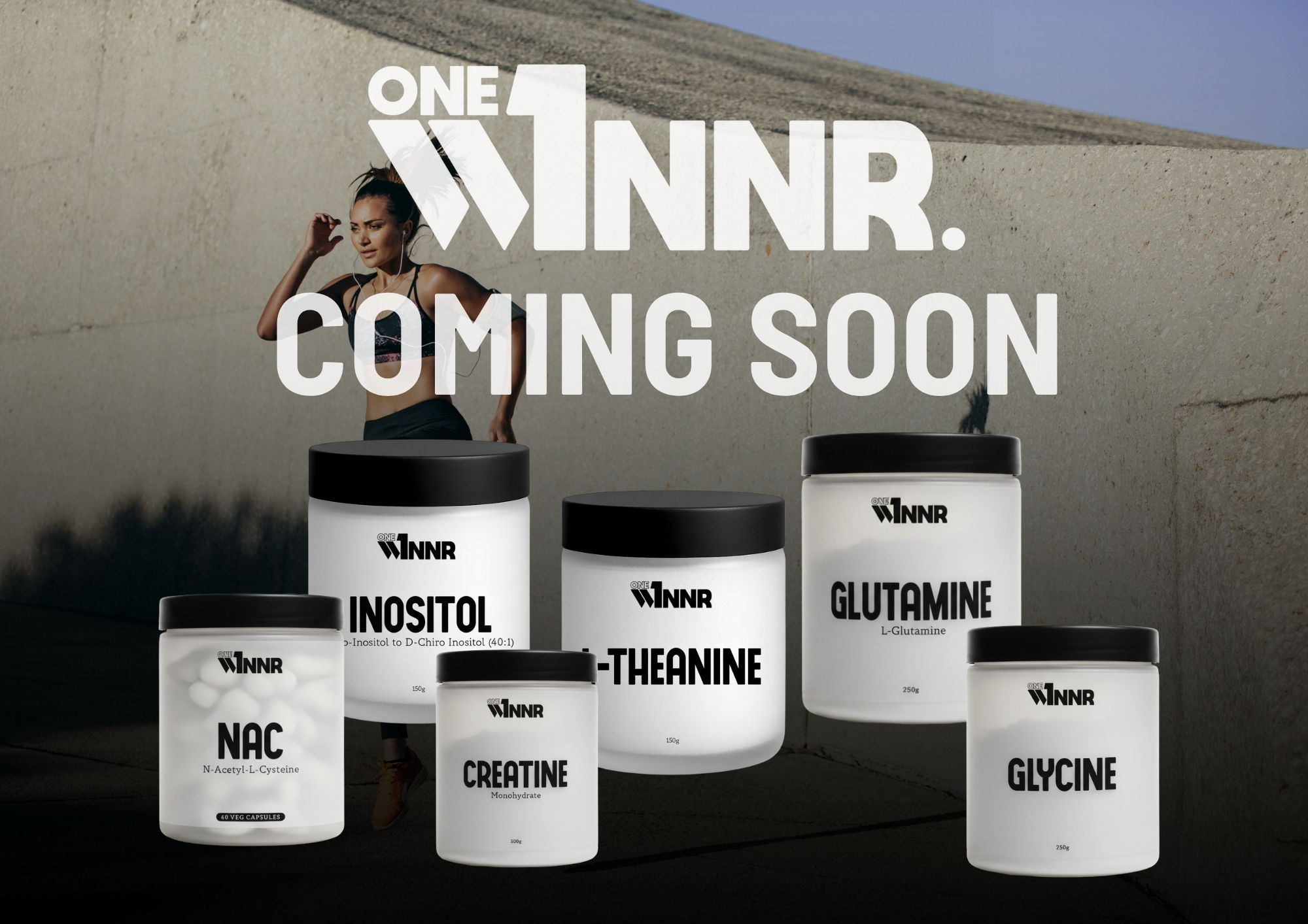 Products from WINNR. Coming soon: Inositol, Glutamine, Glycine, and more.