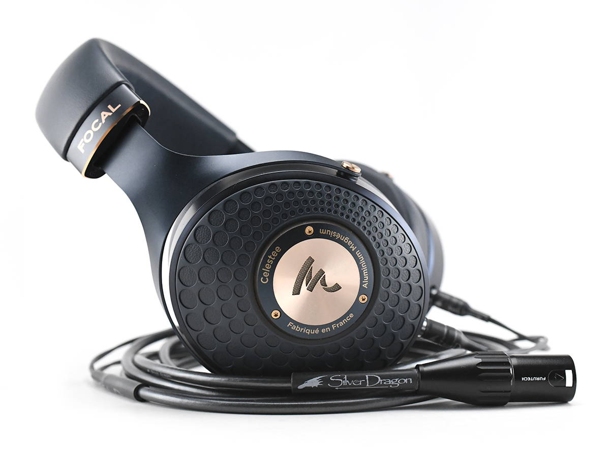 Focal Celestee with Silver Dragon headphone cable