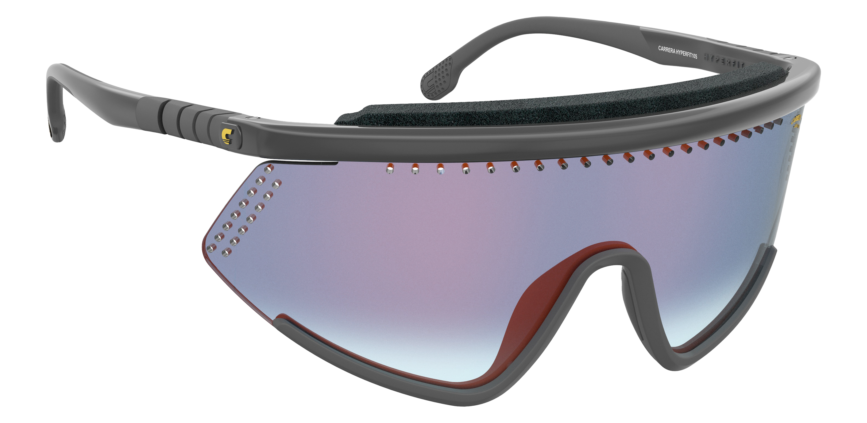 Carrera - HyperFit 10/SE Black/Blue Shaded Red Men Sunglasses - 99mm