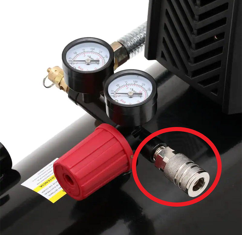 Quick Disconnect Fitting on Air Compressor