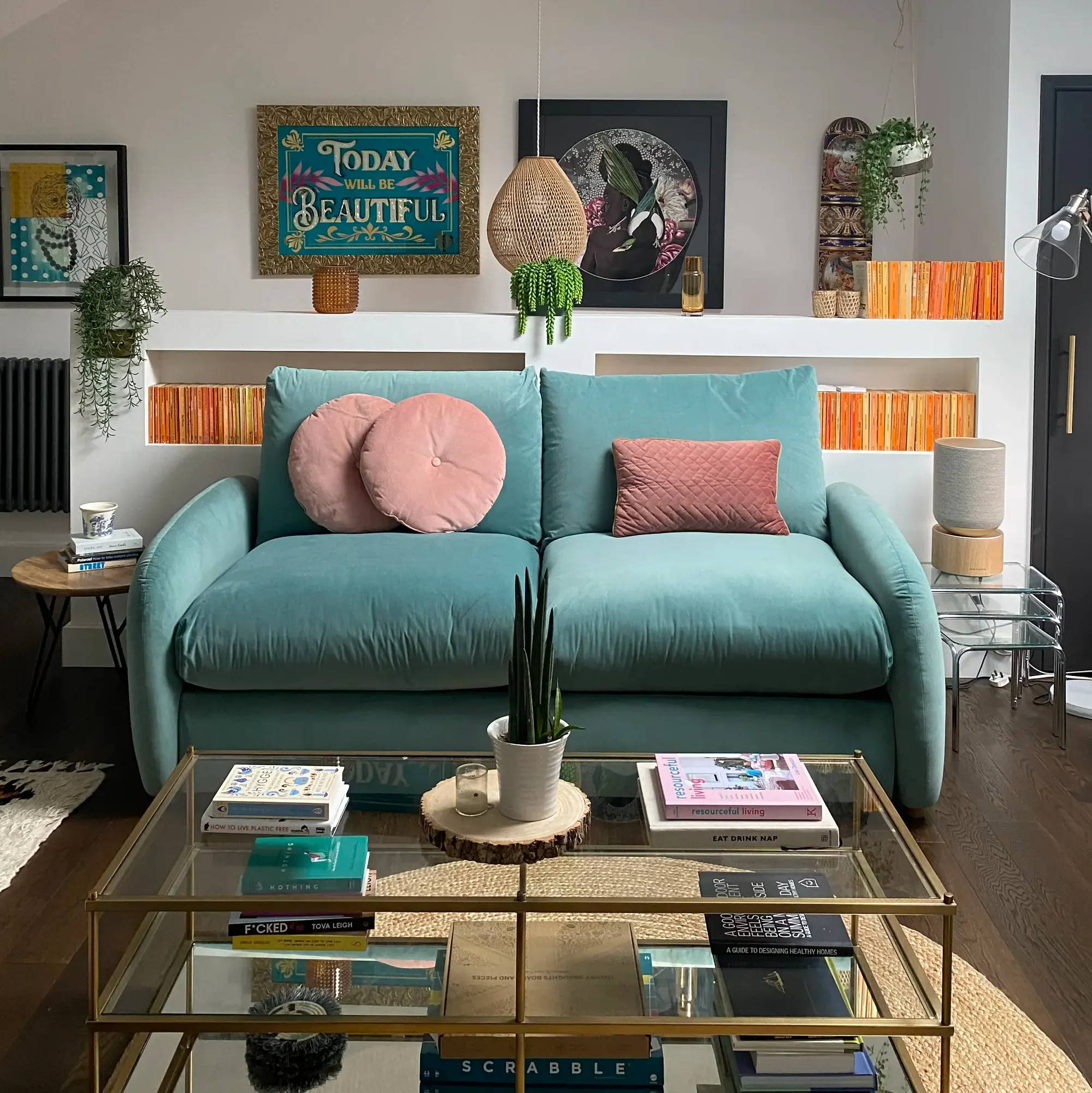 How To Style A Teal Sofa Snug