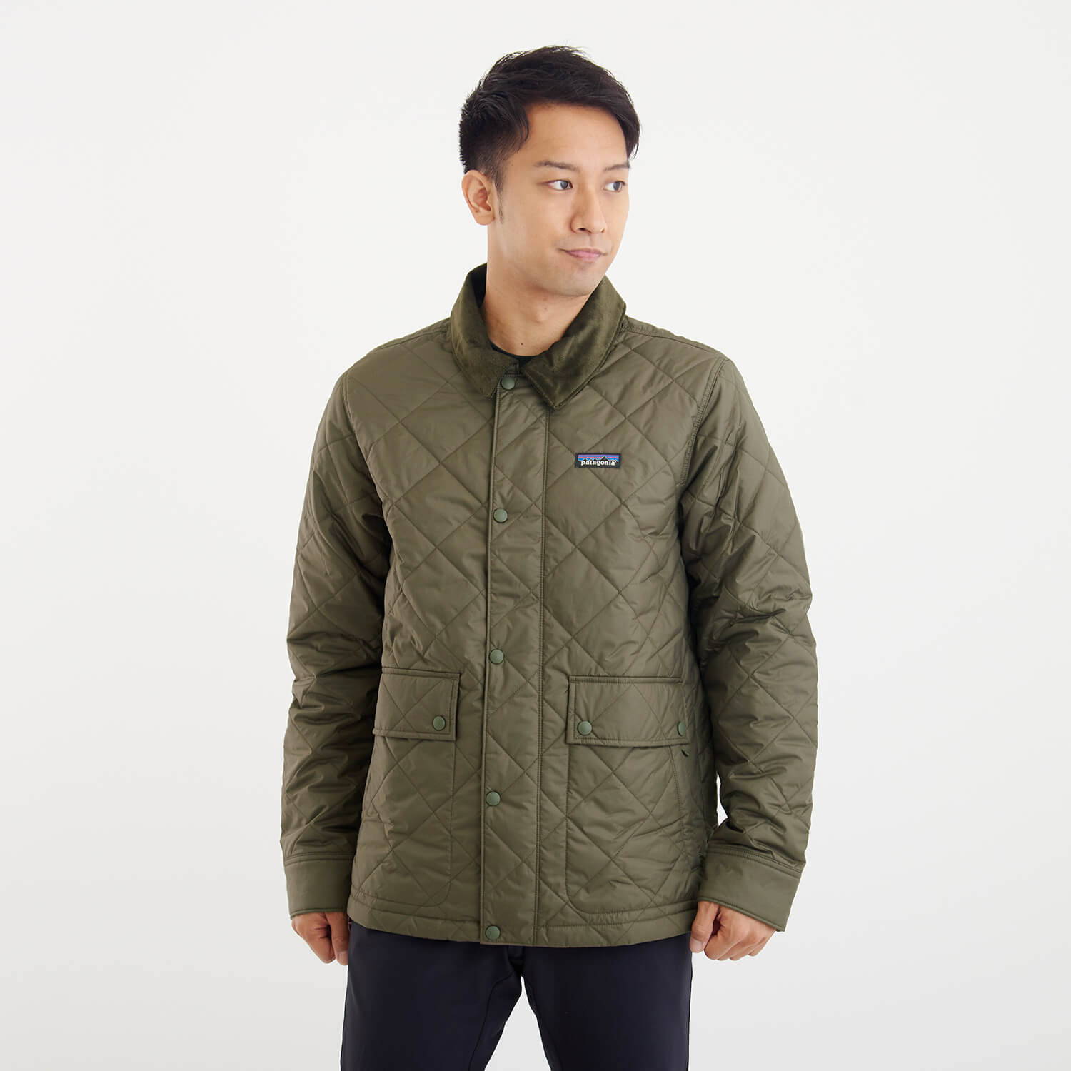 patagonia（パタゴニア）/ダイアモンドキルトジャケット/カーキ/MENS