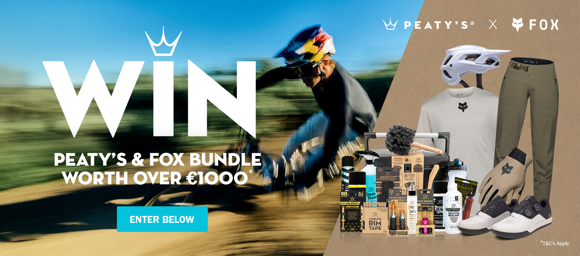 Win Peaty's & Fox bundle worth over £1000.