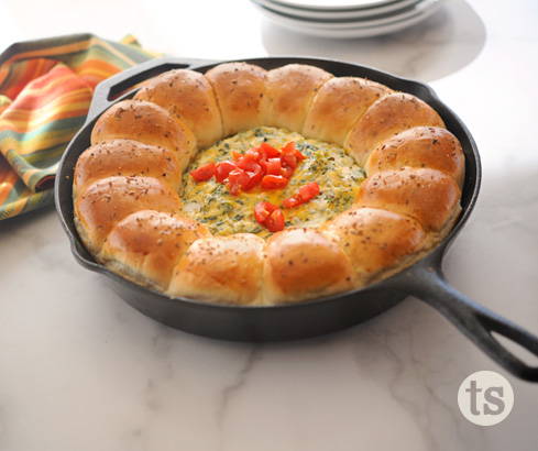 spinach & herb pull apart dip