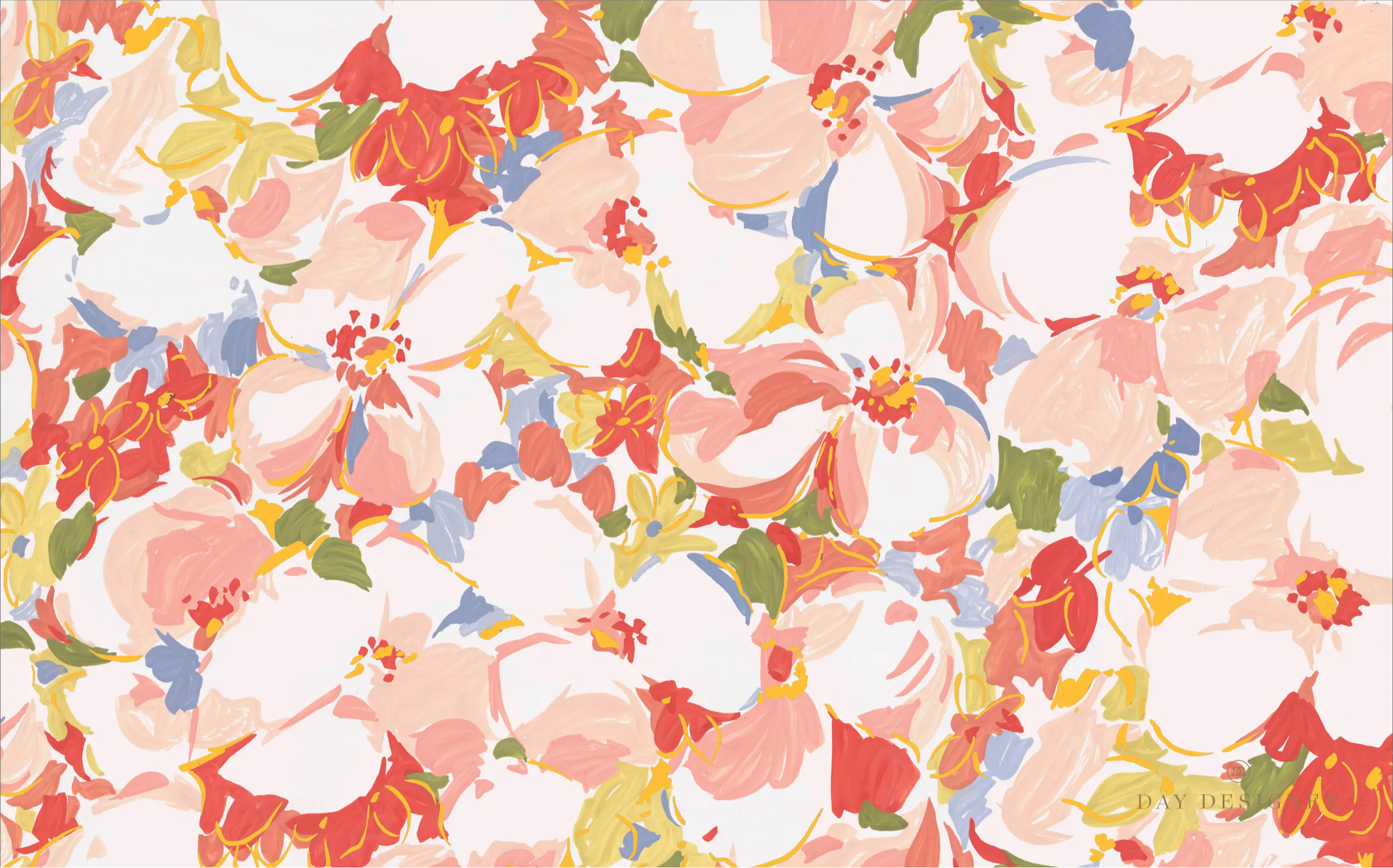 Flower Floral Pattern Zoom Background