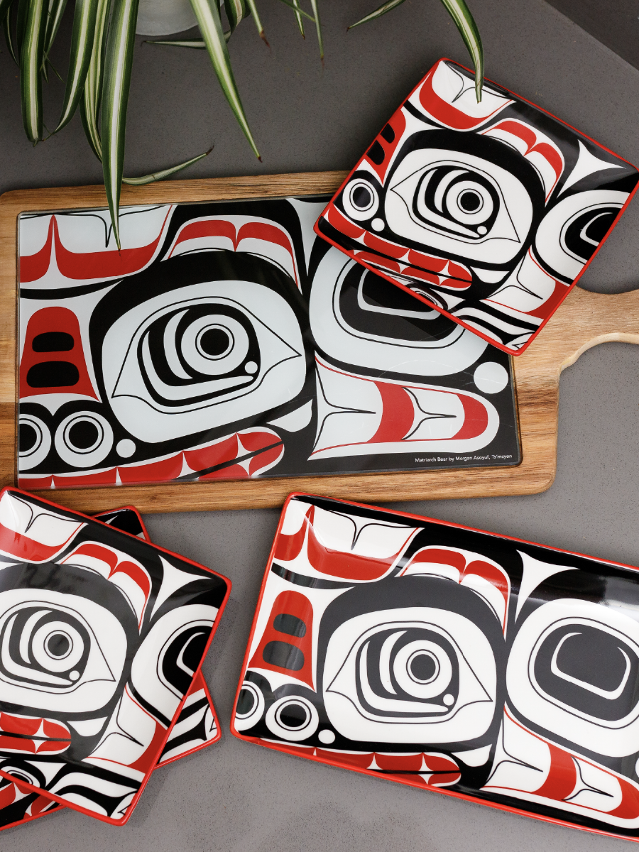 Matriarch Bear Serveware Collection by Morgan Asoyuf, Ts'msyen (Tsimshian)