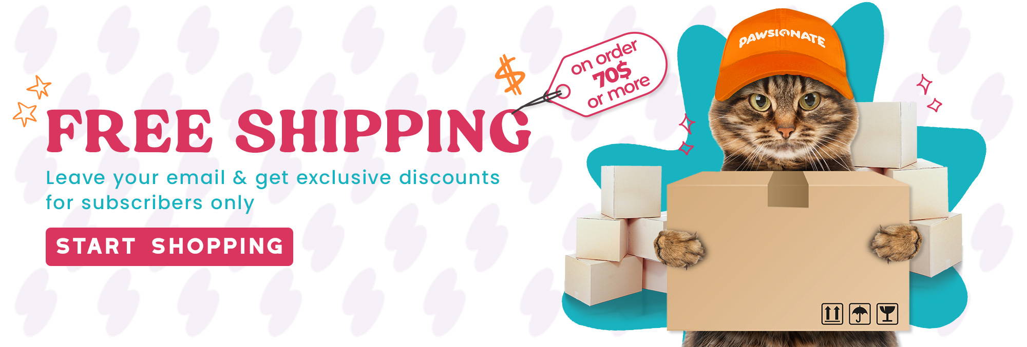 Free Shipping on order 70$ or more