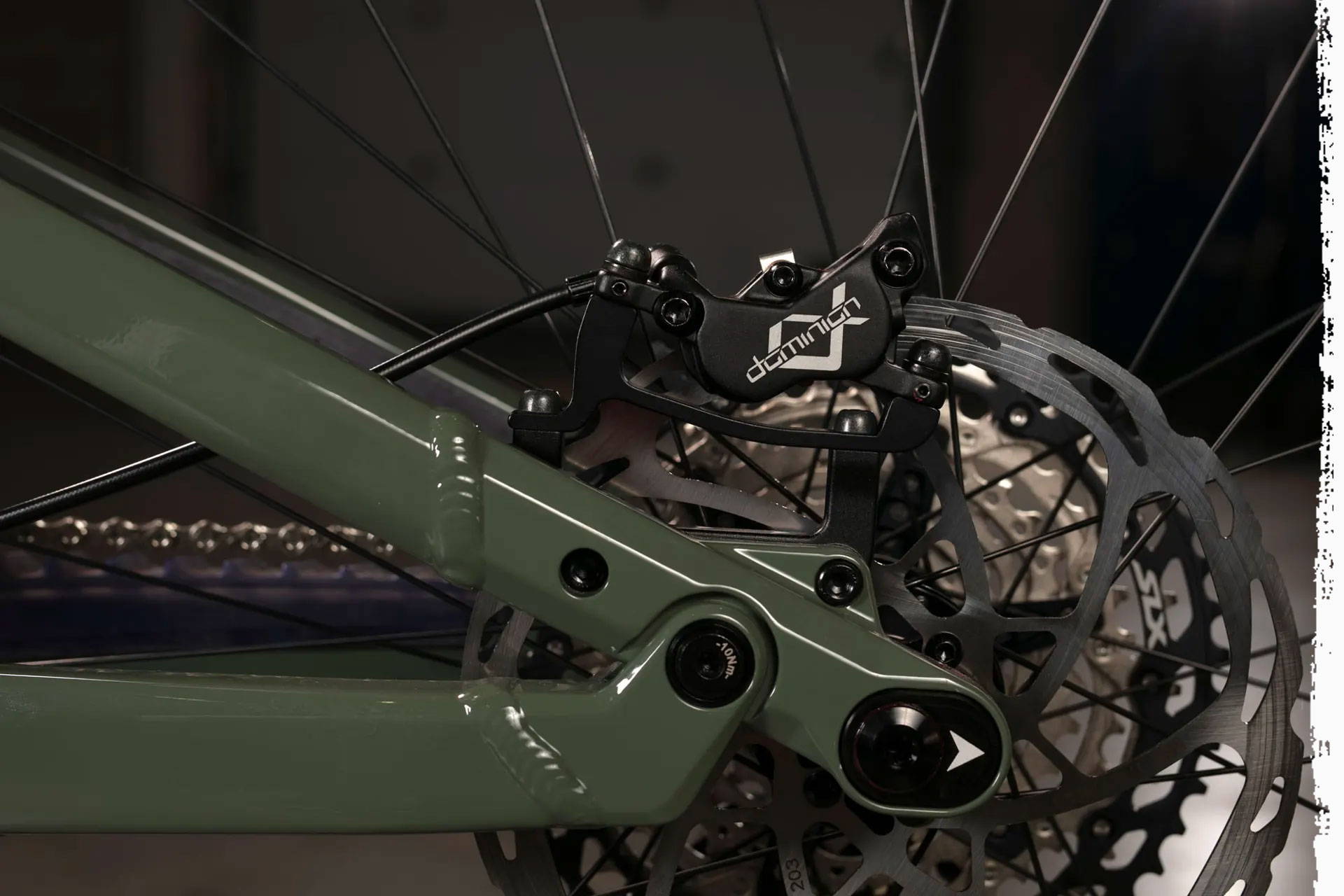Privateer 161 frame with Hayes Dominion disc brakes