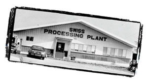 Exterior view of the original Swiss Meats processing plant