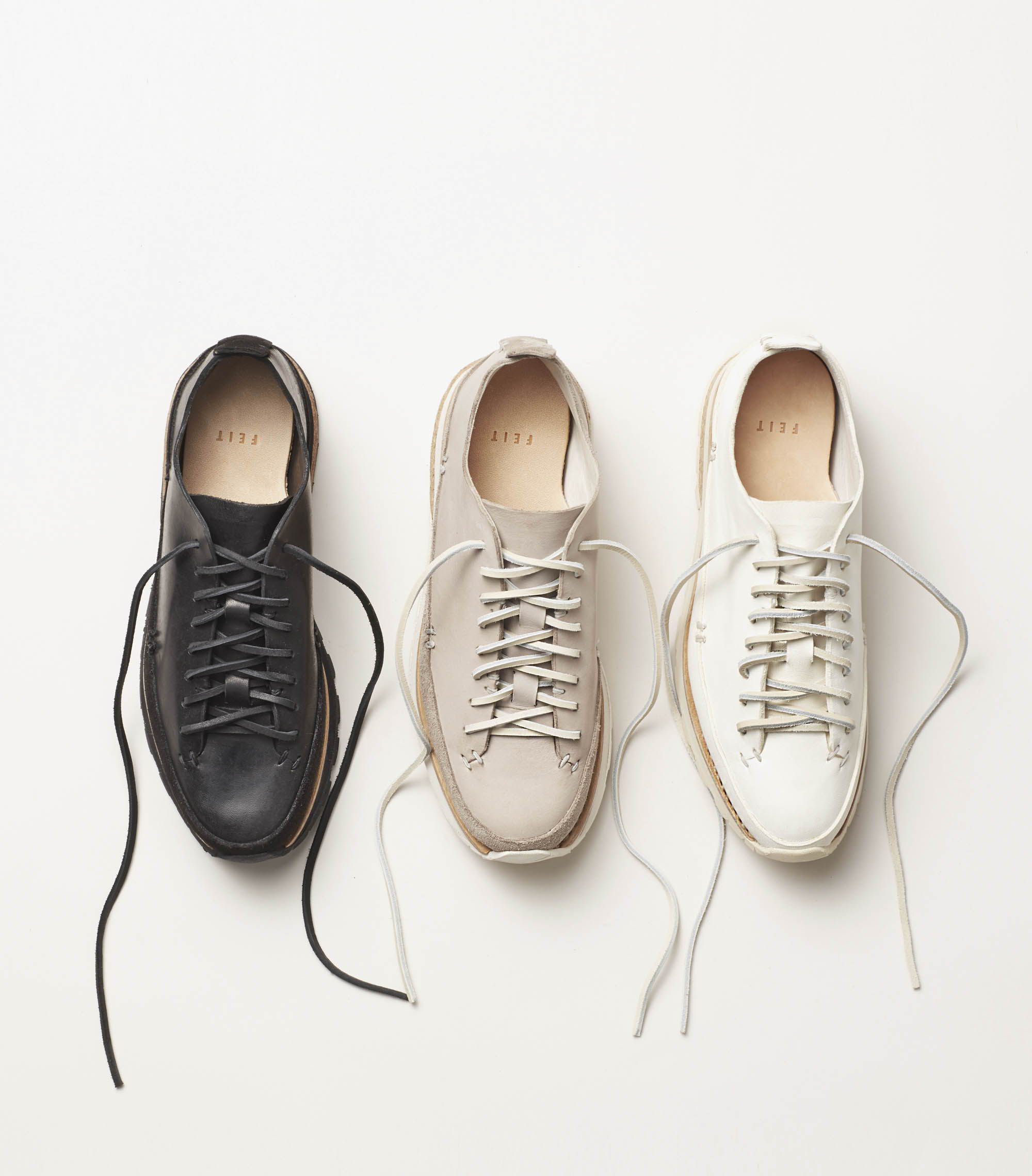 Lugged Runner Black, Light Grey, White