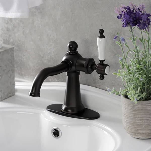 Kingston Brass French Country Widespread Kitchen Faucet, Oil Rubbed Bronze  - NBI Drainboard Sinks