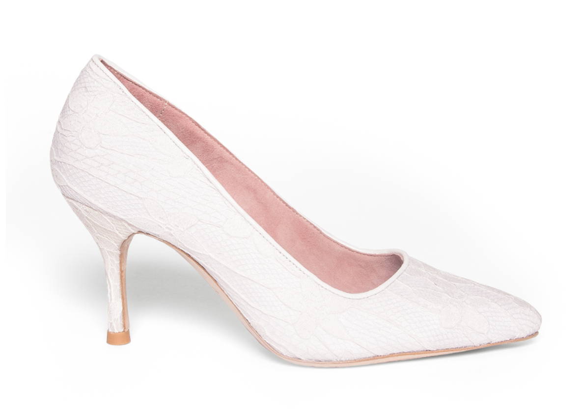 Lady lace classic pump, bridal collection