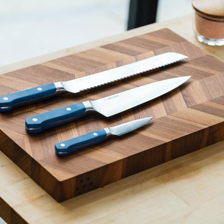 The Misen Essentials Knife Set has all the cutlery you need to start cooking better.