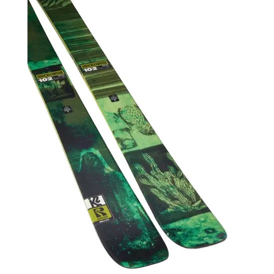 K2 Reckoner skis tail