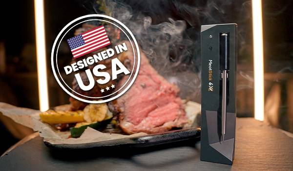 The MeatStick Wireless Meat Thermometer Designed in USA