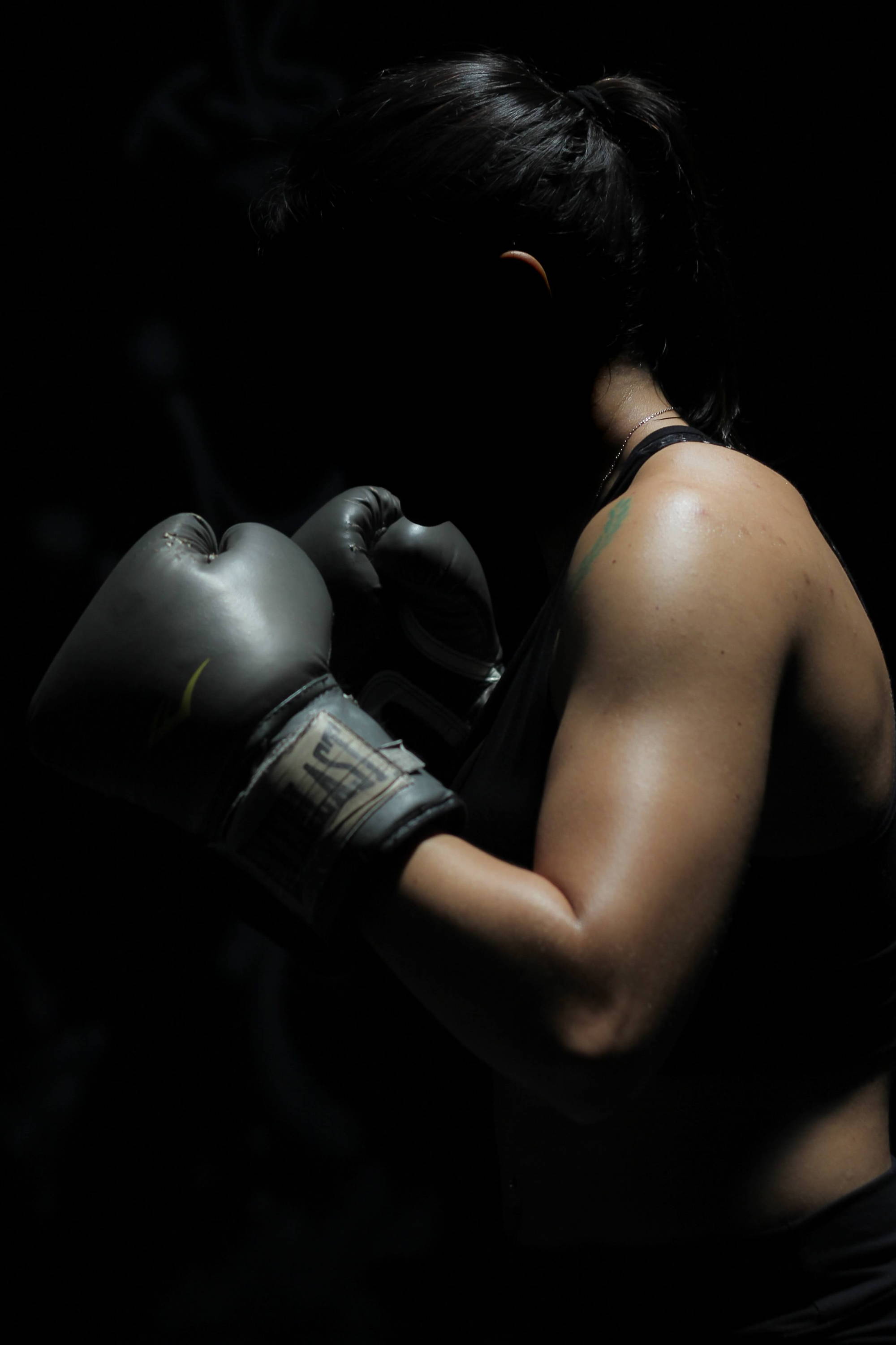 Woman doing boxing