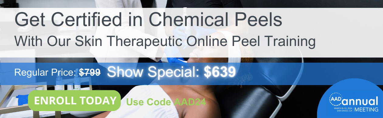 Get certified at your own pace and on your own schedule with this Online Course - Foundational Chemical Peel Certification! Created for licensed professionals & taught by licensed skin experts, this course will increase your confidence with peels, no matter your previous experience.