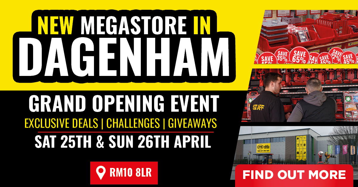 New megastore opening event in Dagenham, April 25th and 26th.