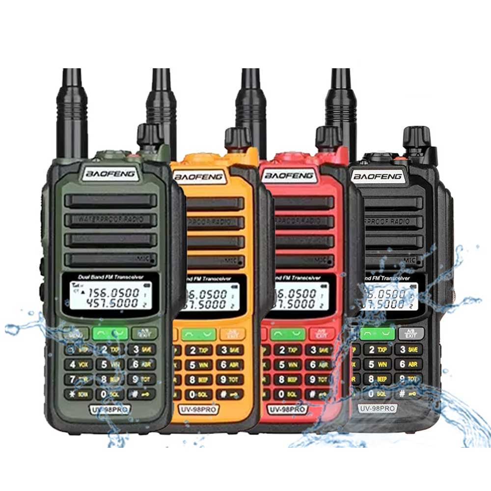 Baofeng UV-98 PRO IP68 waterproof and dustproof walkie-talkie, rugged 8W two-way radio for harsh environments