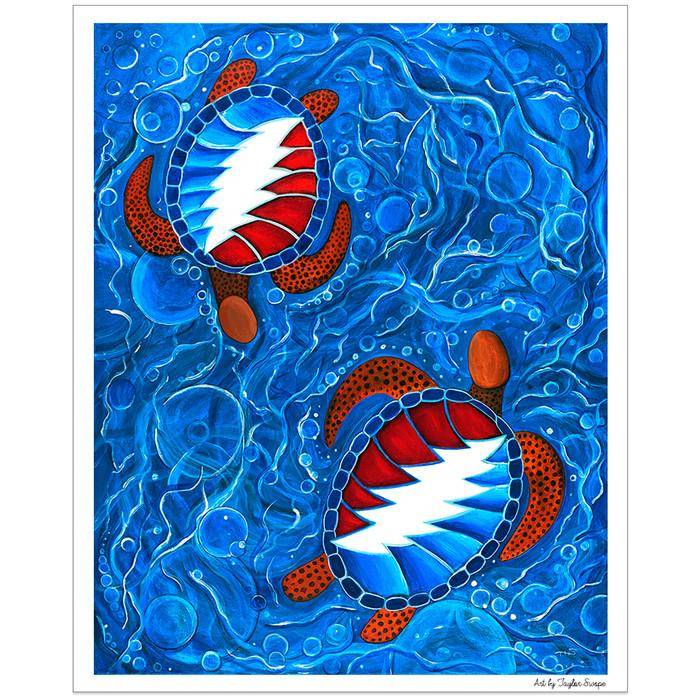 Terrapin Swimmers Fine Art Print