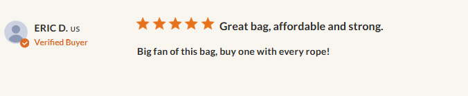 Review for a bag: affordable, strong, and spacious.