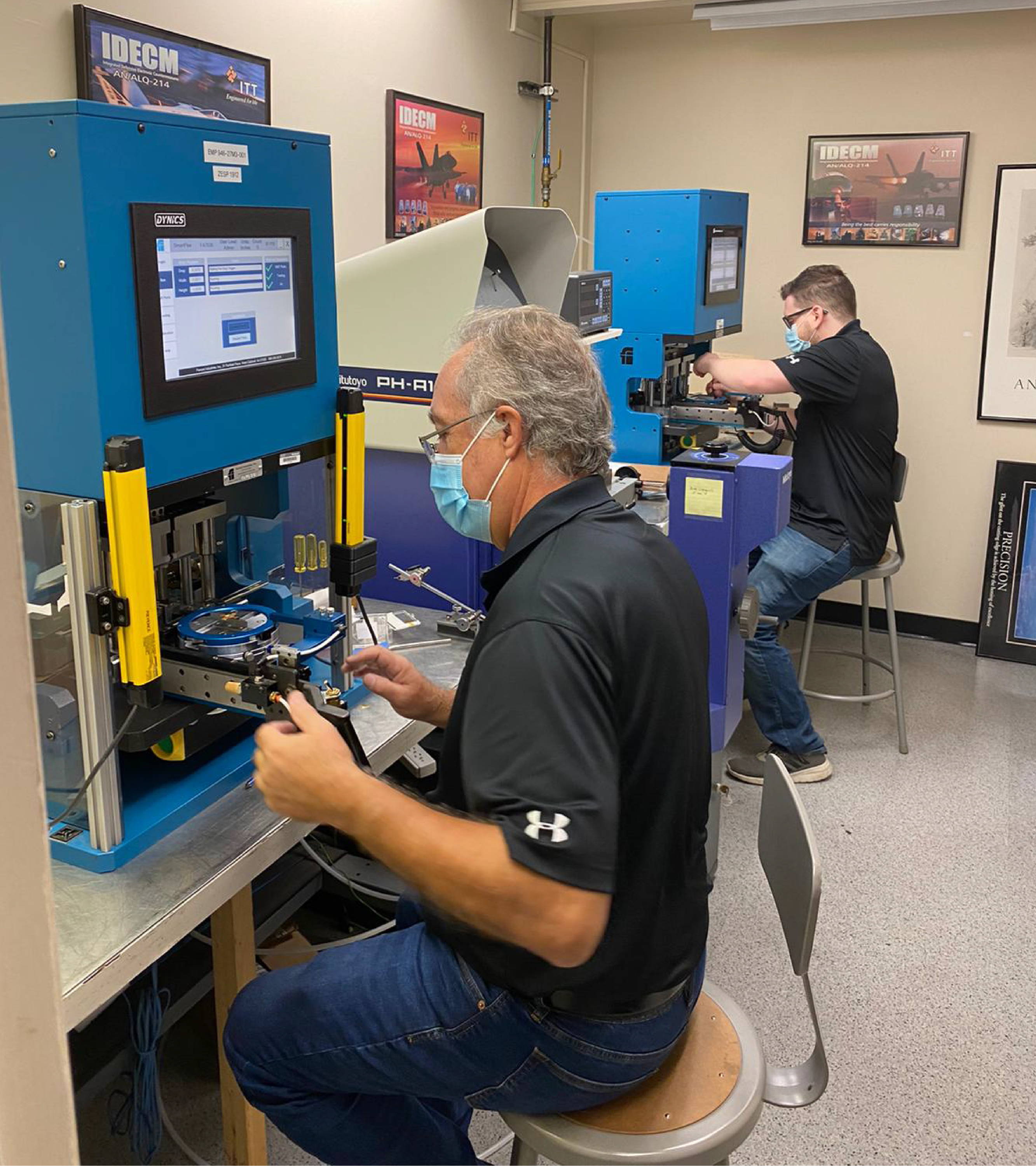 man working on industrial machine