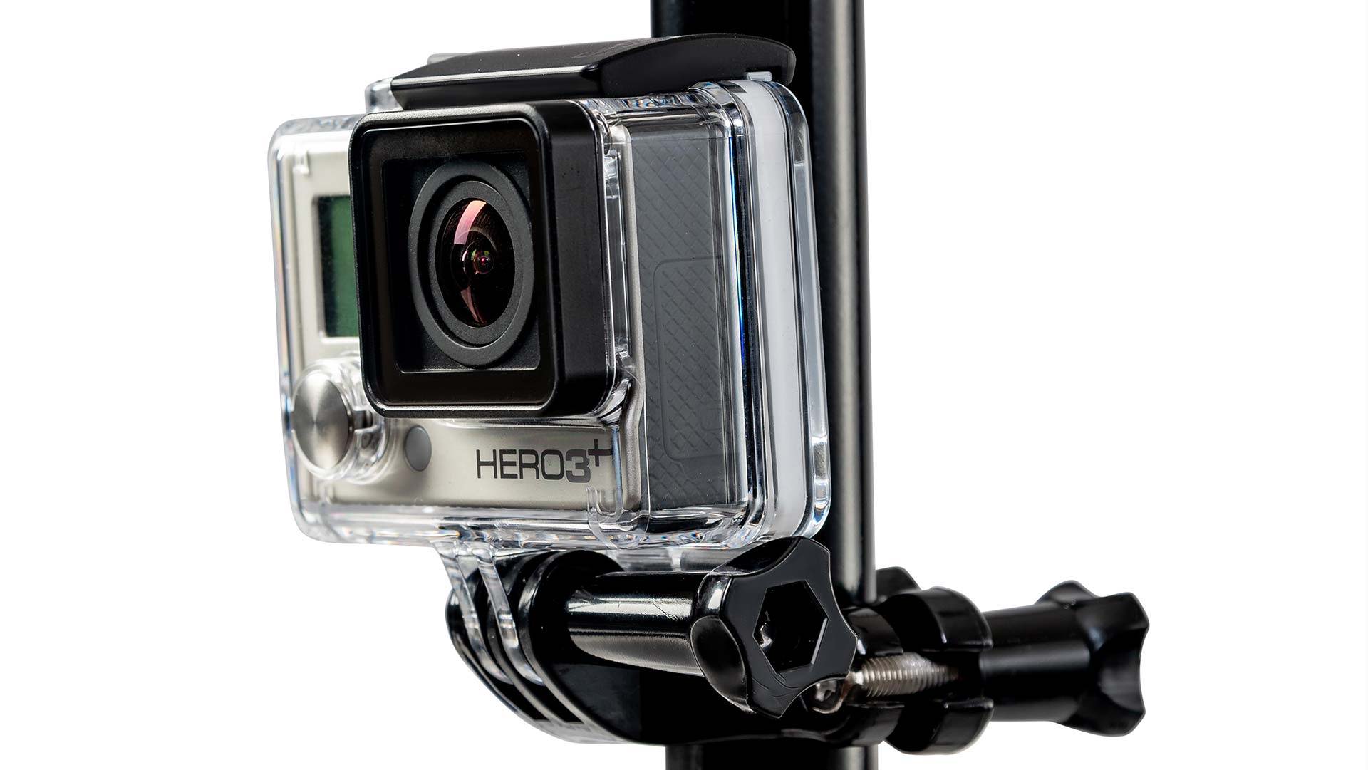you can put a gopro on the camera mount