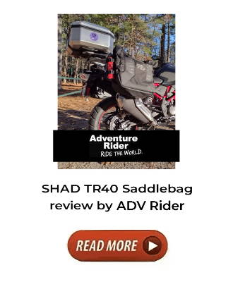 TR40 Saddlebag review by ADV Rider