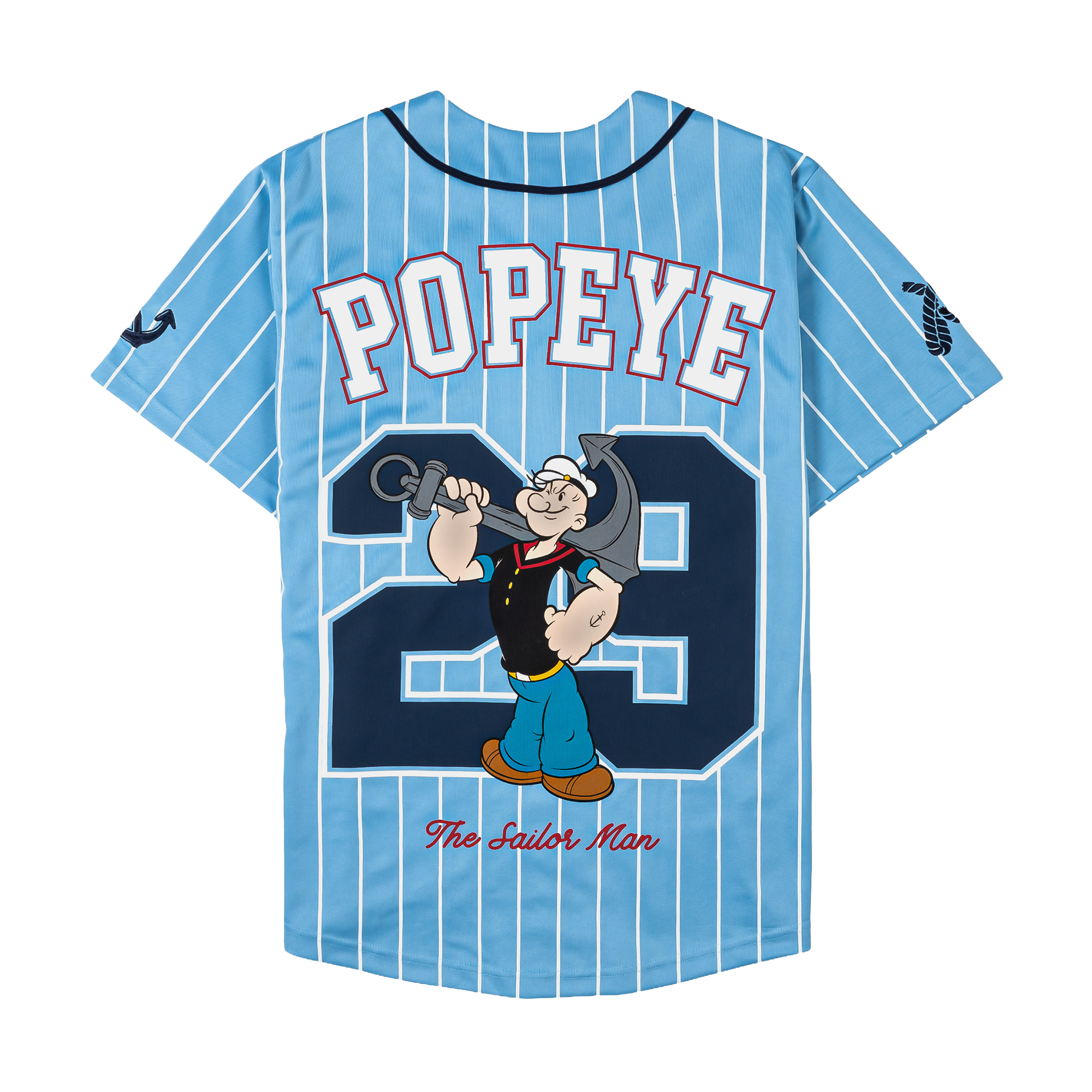Light blue baseball jersey featuring 