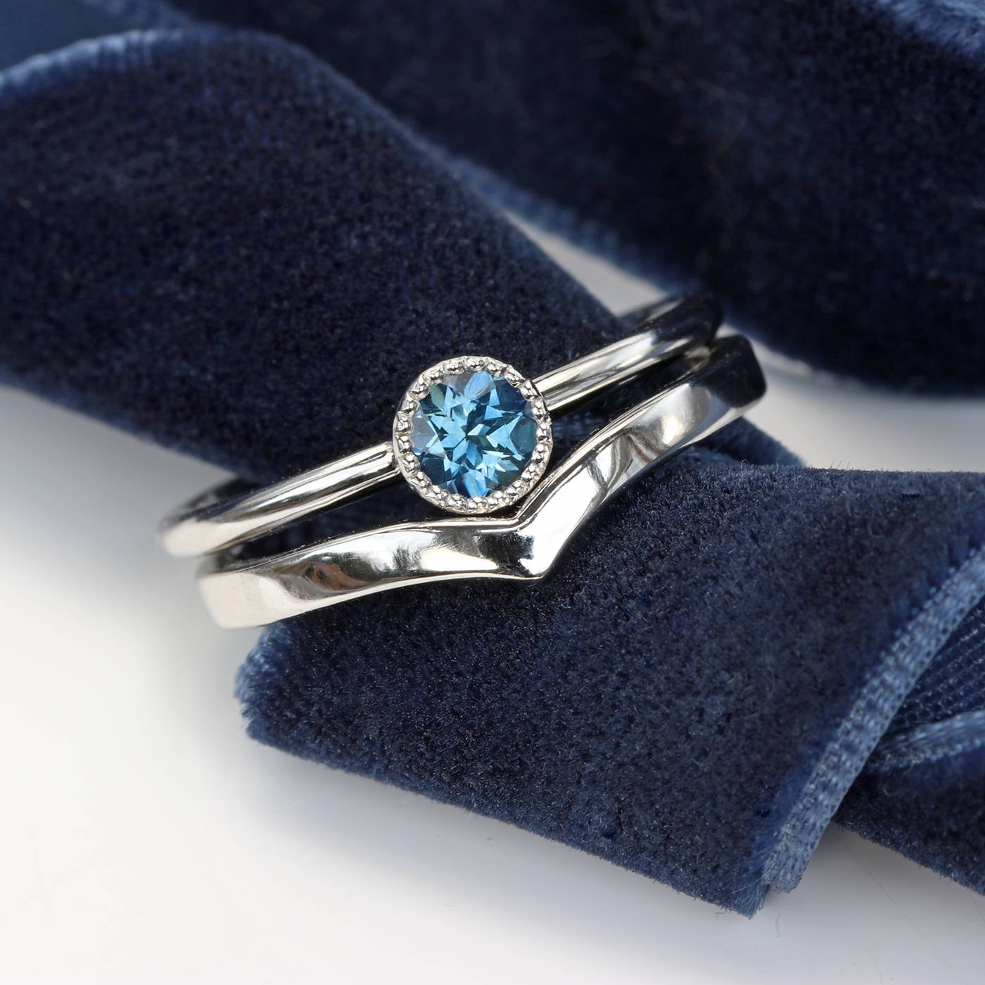 Petite Sapphire Solitaire Engagement Ring