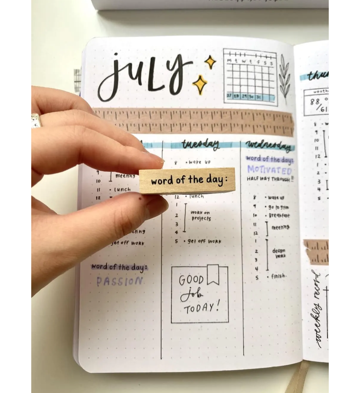 How to Use Bullet Journal Tracking Stamps – NotebookTherapy