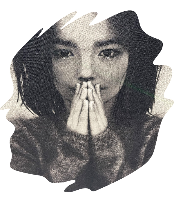 Black and white portrait photo of the artist 