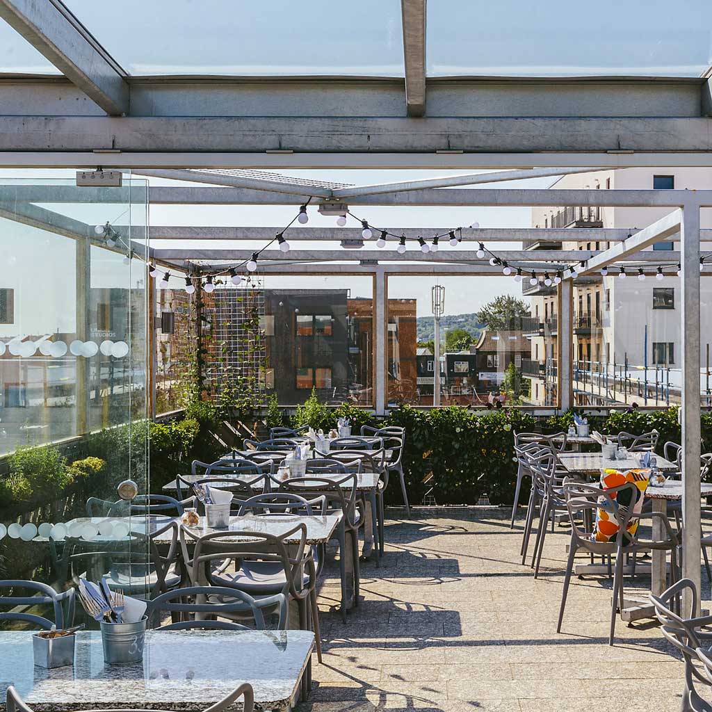 The Factory Kitchen roof terrace