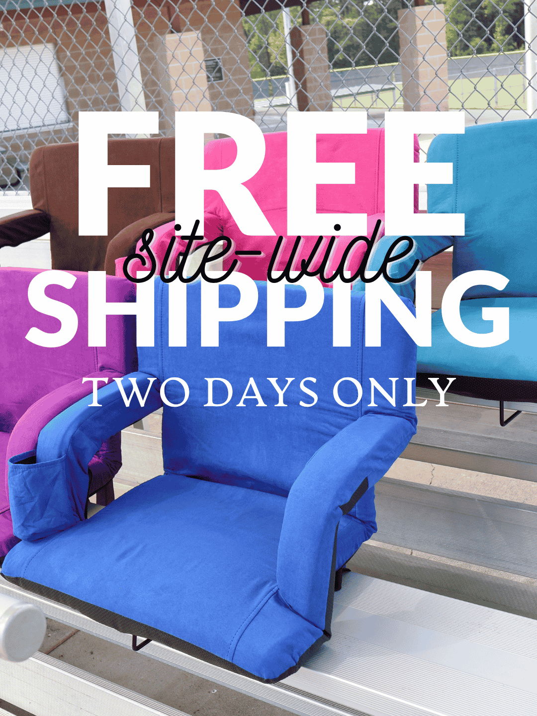 Site-wide free shipping - two days only.