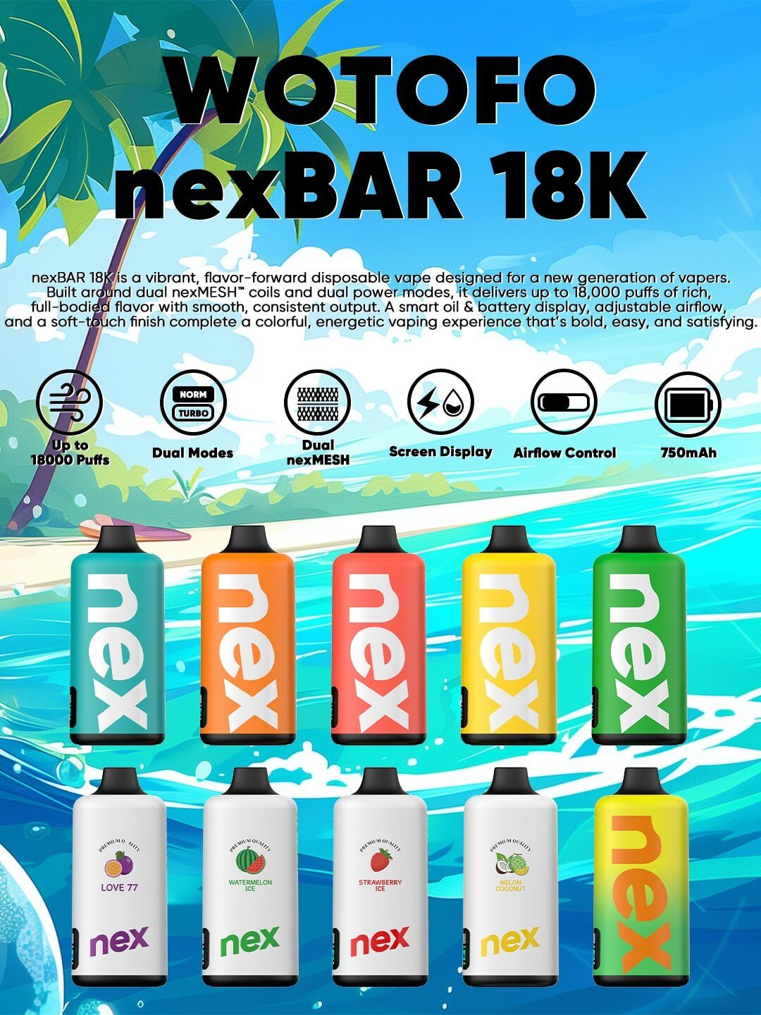 nexBAR 18K vivid edition show case