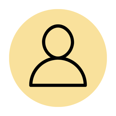 User profile icon with a simple silhouette on a circular background.