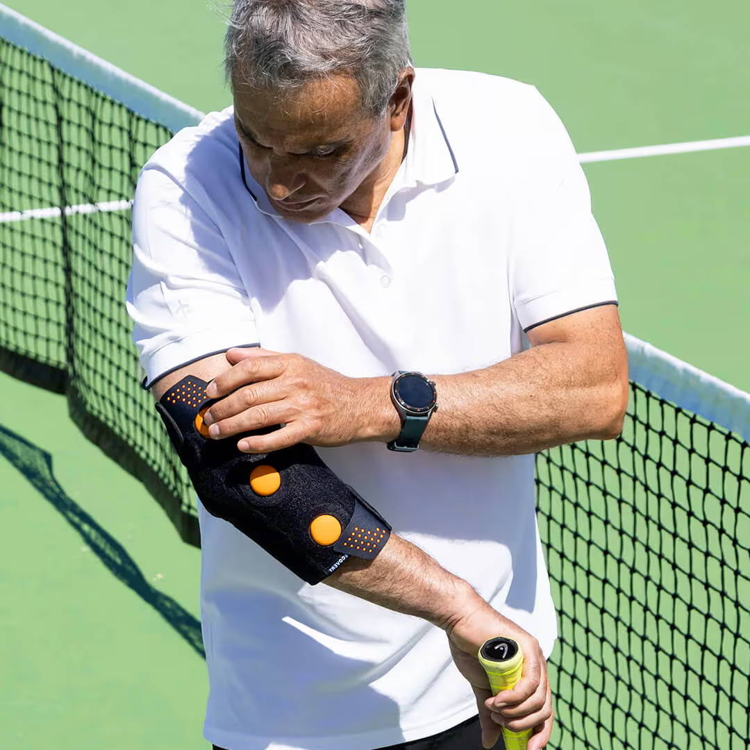 Myovolt focal vibration therapy for tennis elbow recovery