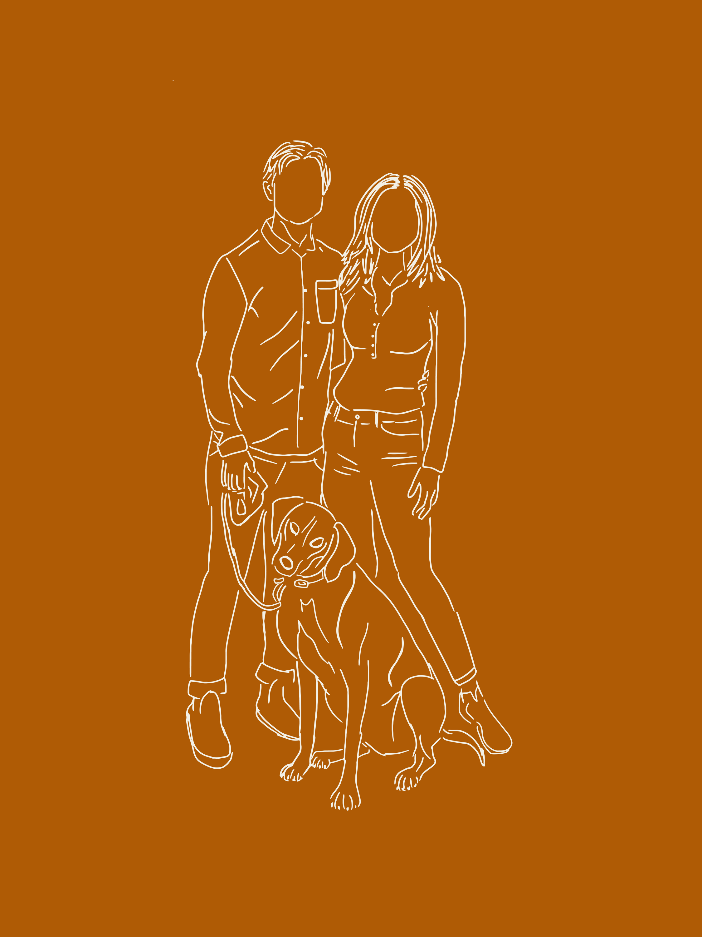 Couple portrait of bride + groom | Boho wedding | Fall colors | Wedding Signage