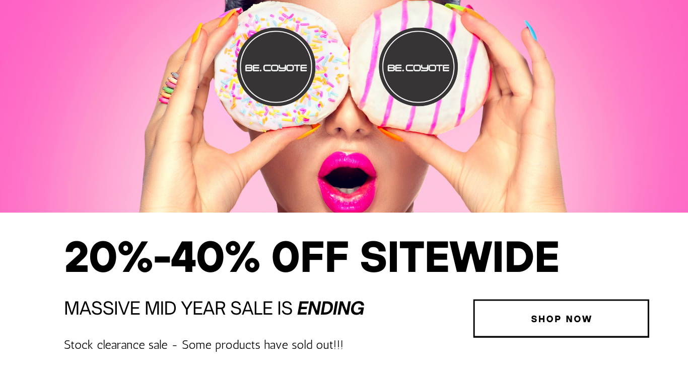 20-40% off sitewide. Mid Year Sale is ending