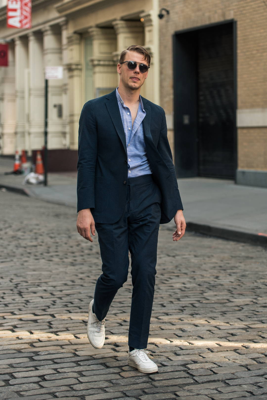 Articles of Style | 1 Piece/3 Ways: Midnight Seersucker Suit