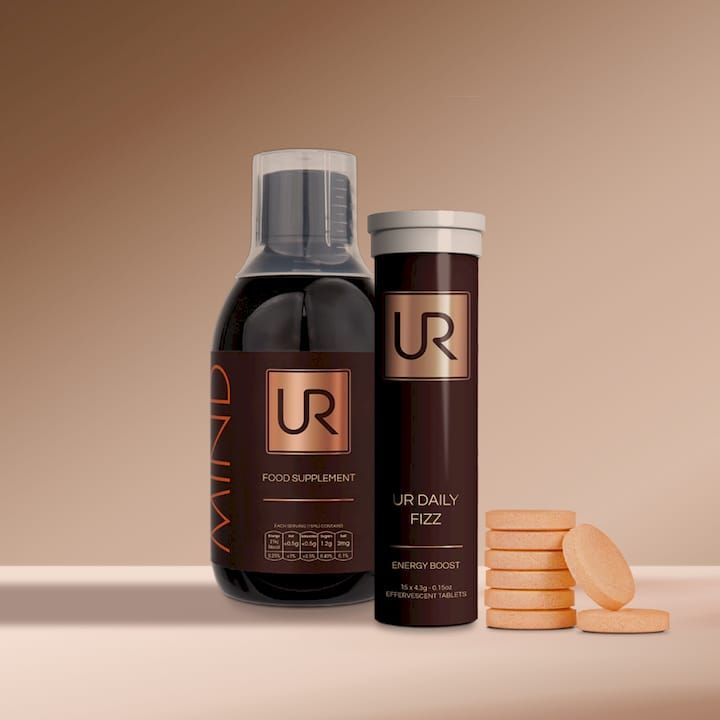 Urban Retreat products with effervescent tablets on a neutral background.