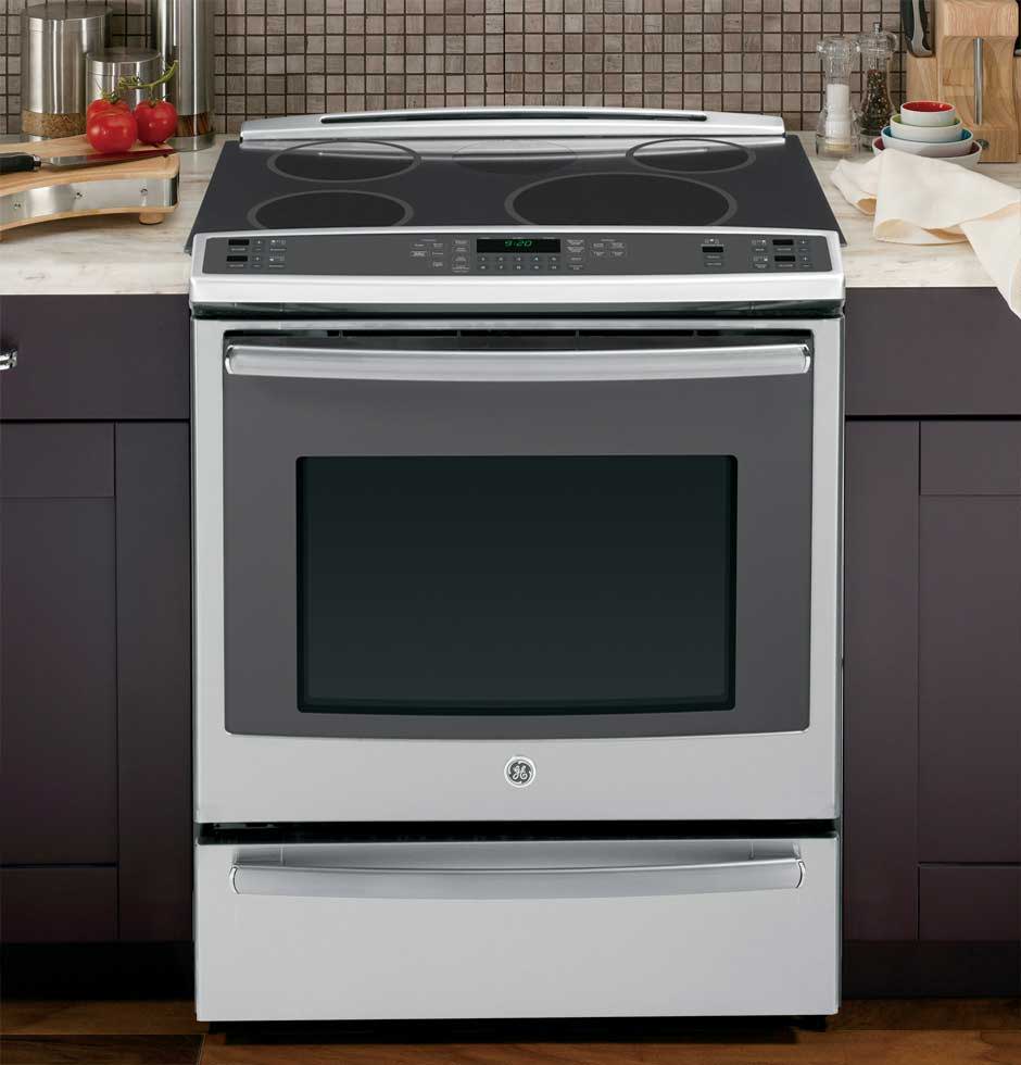 GE Profile induction range accommodates any size pot or pan