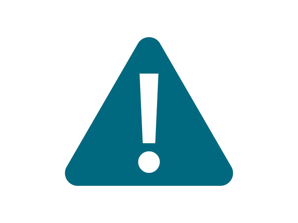 Alert Icon - Warning sign with an exclamation mark inside a triangle