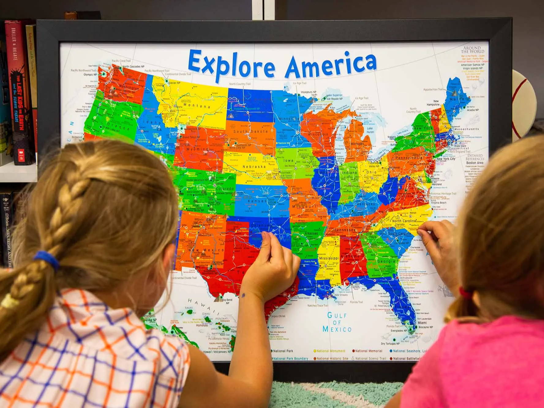 colorful map for kids