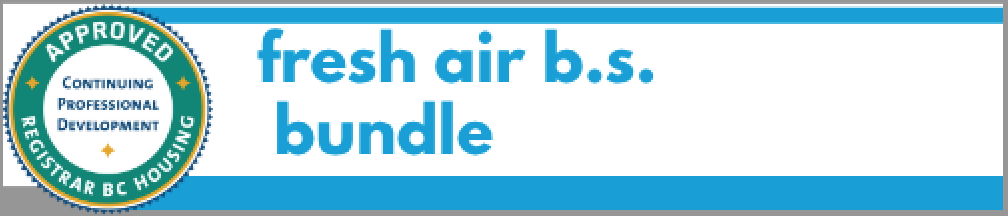 Fresh air bundle promotional banner with green seal logo.