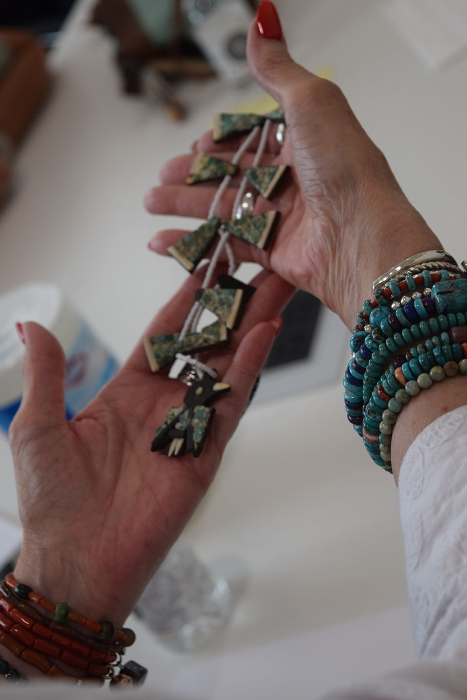 Beautiful pieces brought by Melanie Moon for the Thunderbird 101 Classes 