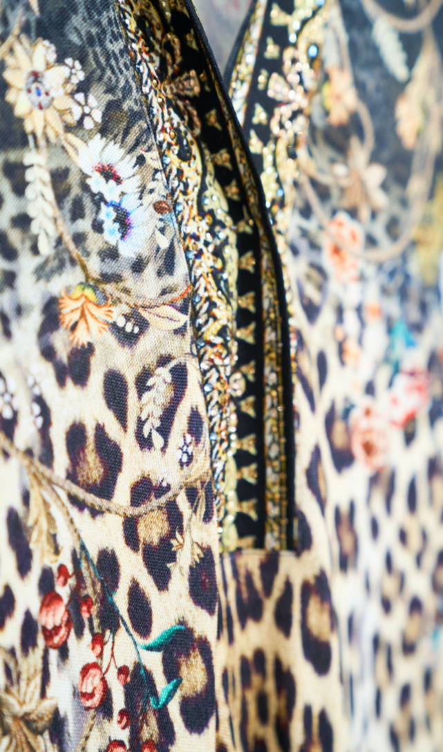camilla leopard print fabric