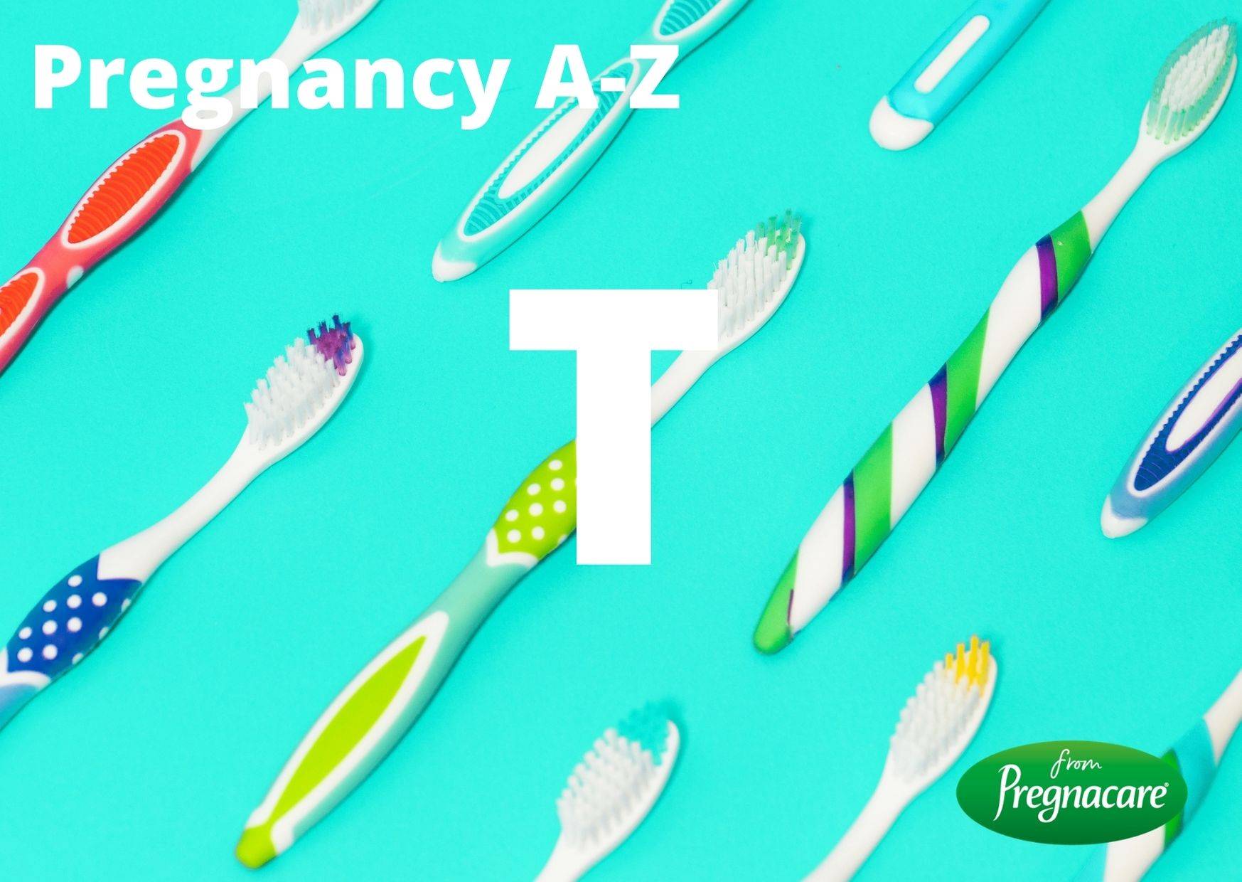 Letter T With Toothbrush Background
