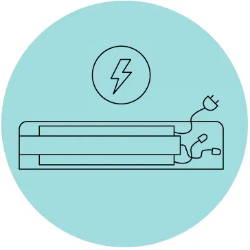 electric baseboard heater icon